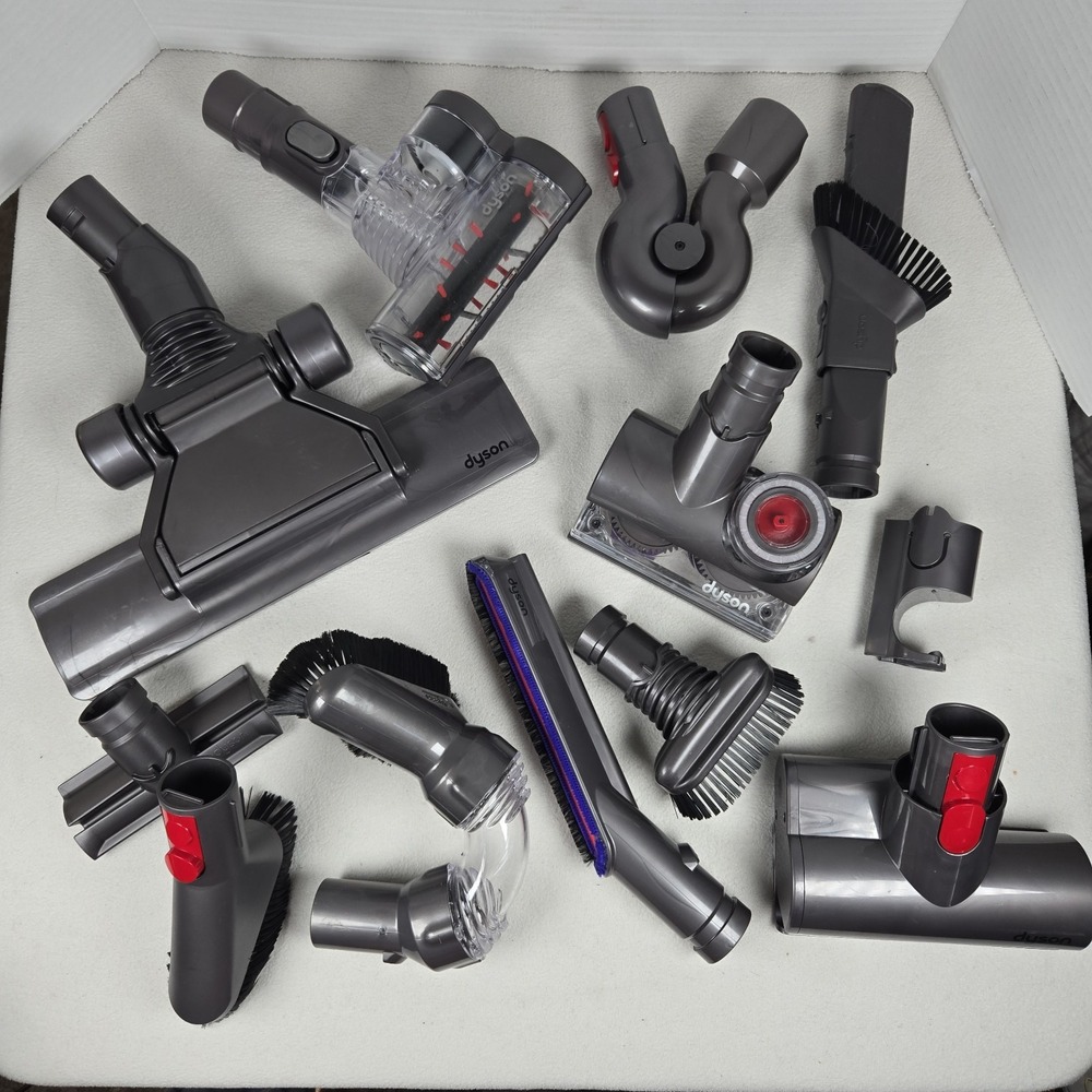Lot Of 13 Genuine Dyson Vacuum Cleaner Accessory Tools Attachments Parts Brushes